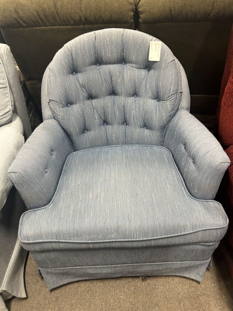 Blue Swivel Rocker $35