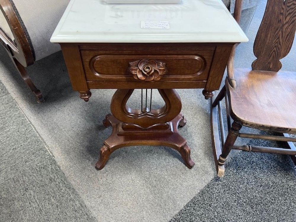 Marble Top Parlor Table $299