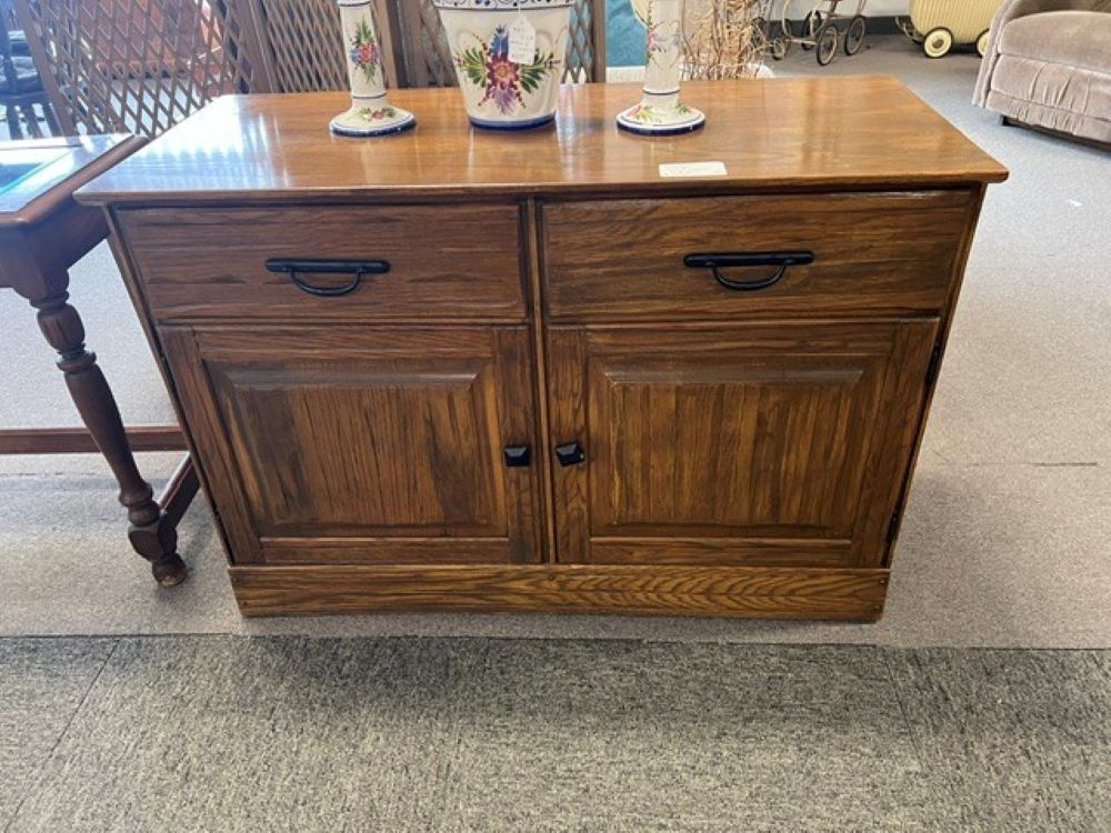 2 Drawer 2 Door Solid Wood Cabinet $249