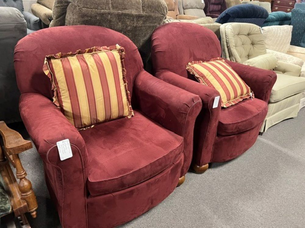 Best Chair Co Burgandy Arm Chair $99 each