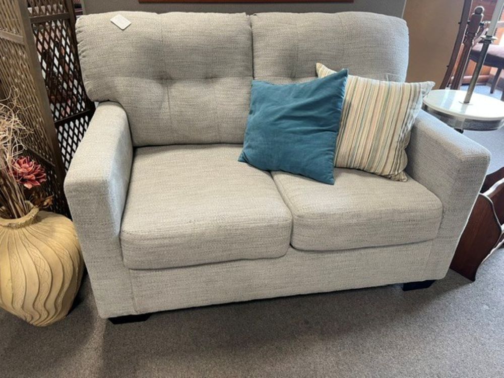 Light Grey Loveseat $159