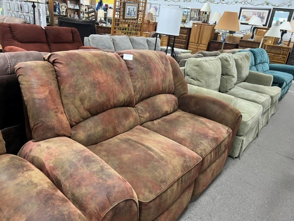 Multi Color Reclining Loveseat $279