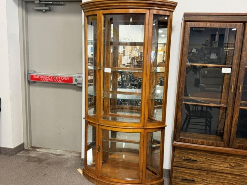 Curved Glass Curio $299