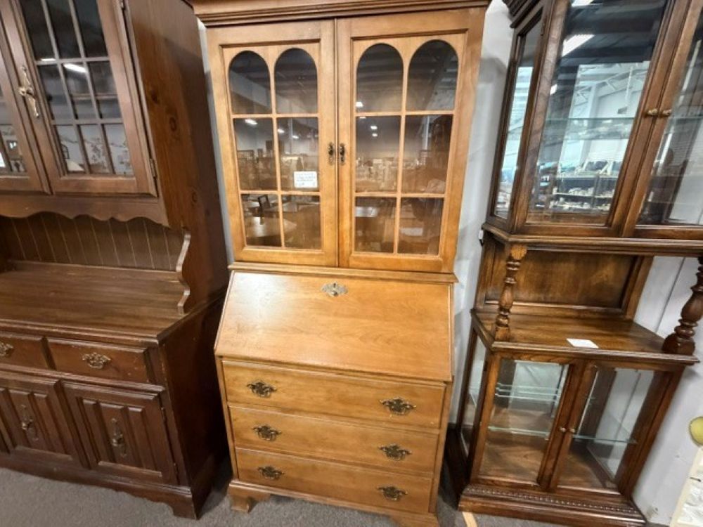 Solid Wood Vintage Secretary Desk $189