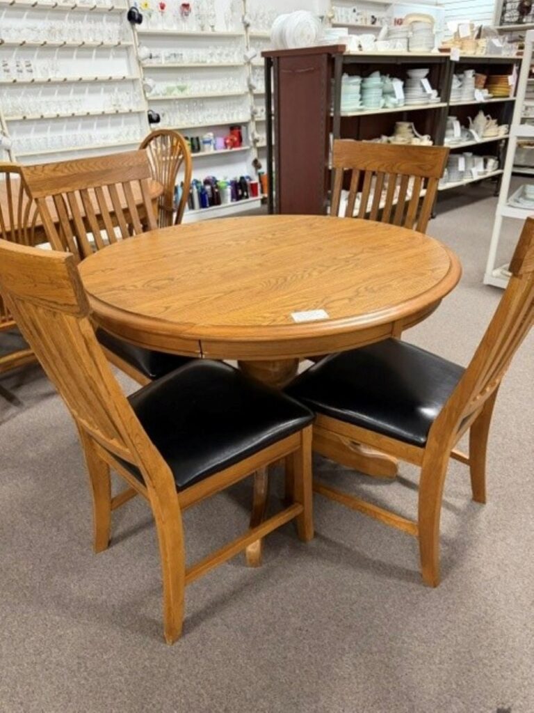 Round Drop Leaf Table $249