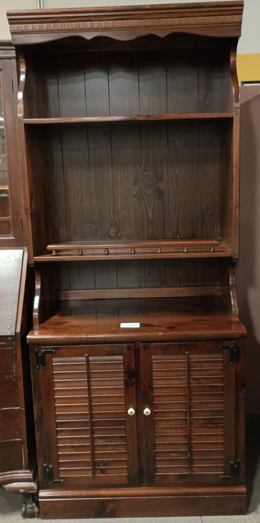 6x3 Tall Dark Wood Cabinet $159