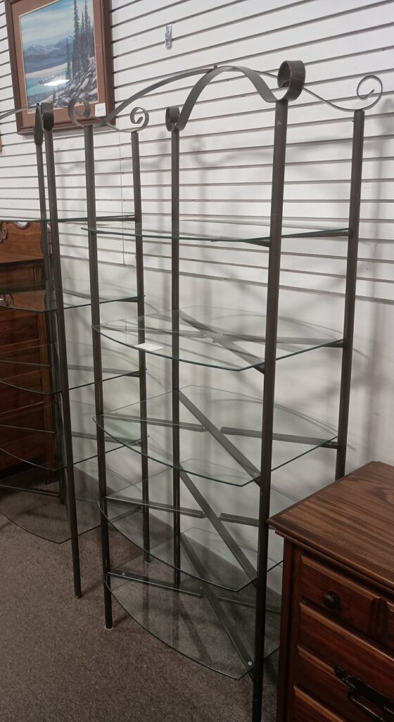 Glass and Metal Display Shelfs $129 Each