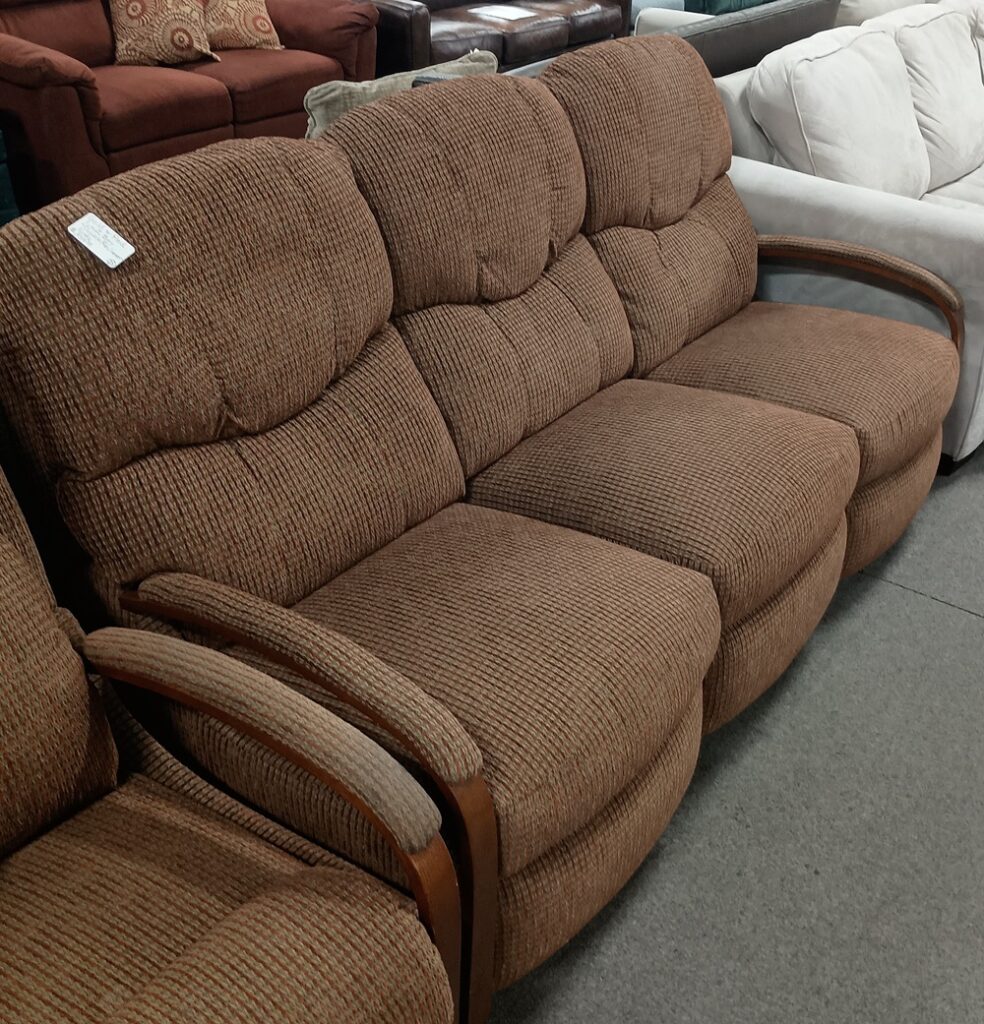 Gold n Red LaZBoy Double Recliner Sofa $359