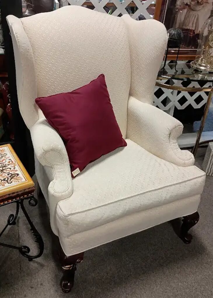 Ivory Color Thomasville Wingback Chair $79
