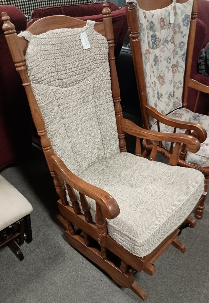 Light Tan Color Glider Chair $65